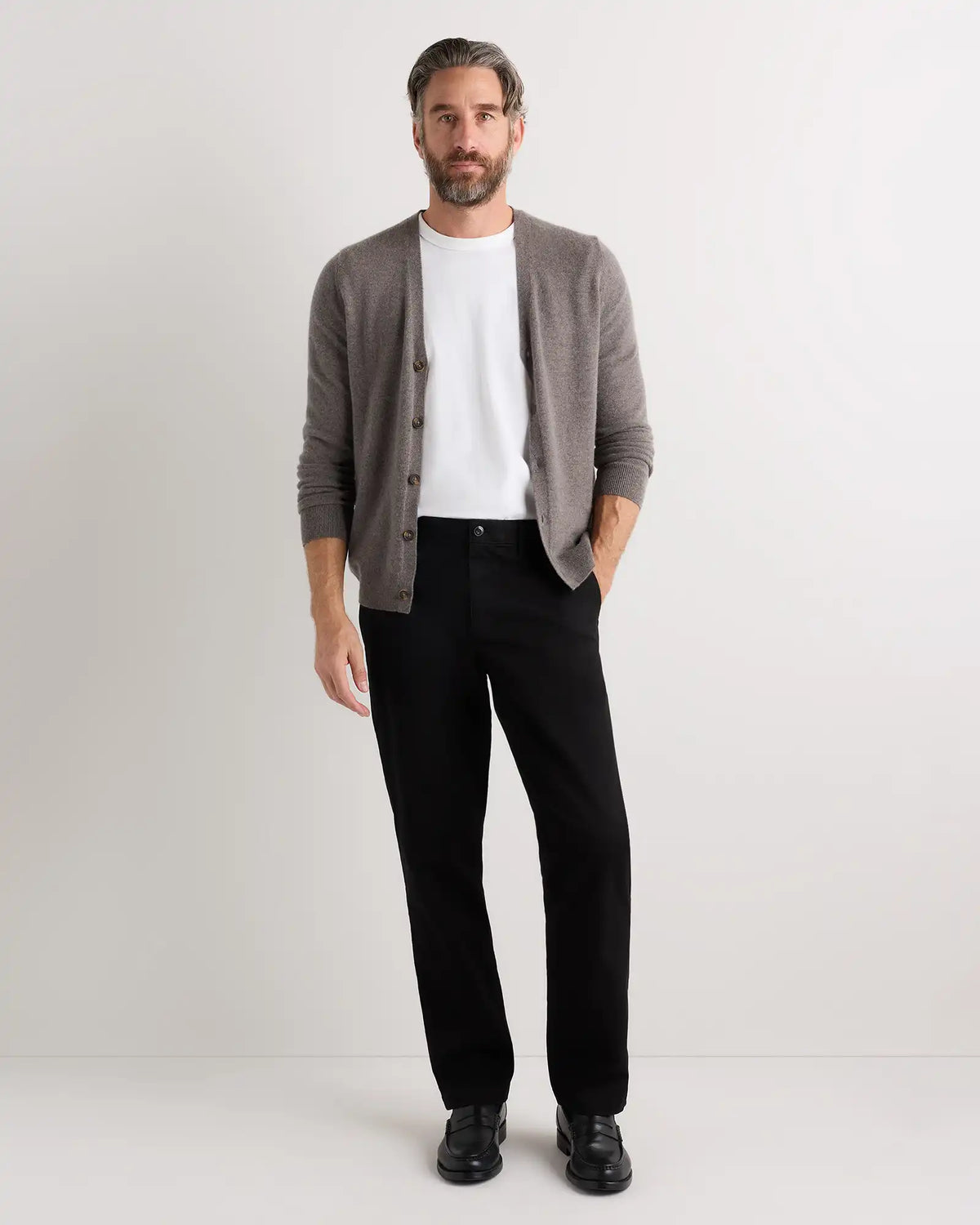 Mongolian Cashmere Cardigan Sweater