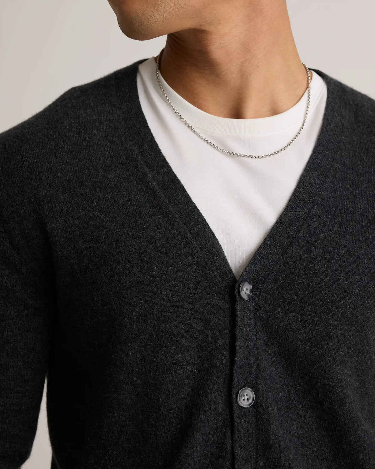 Mongolian Cashmere Cardigan Sweater
