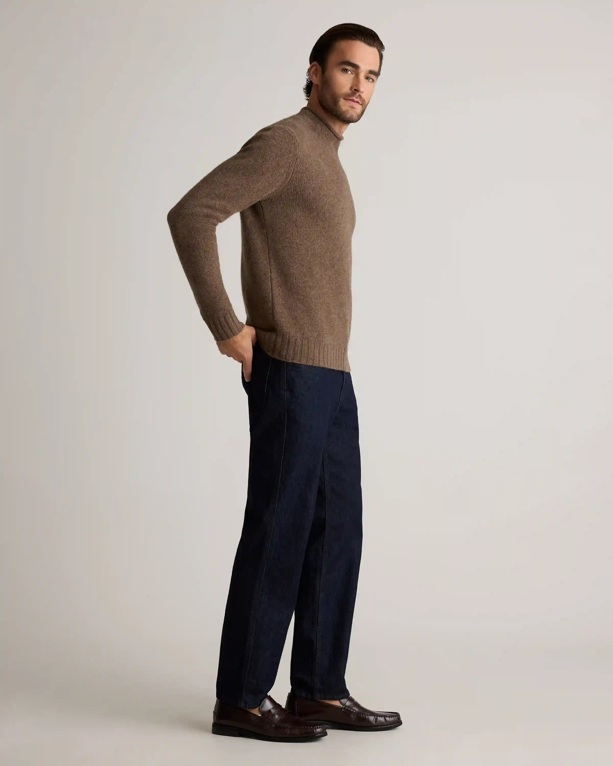 100% Yak Wool Roll Neck Sweater