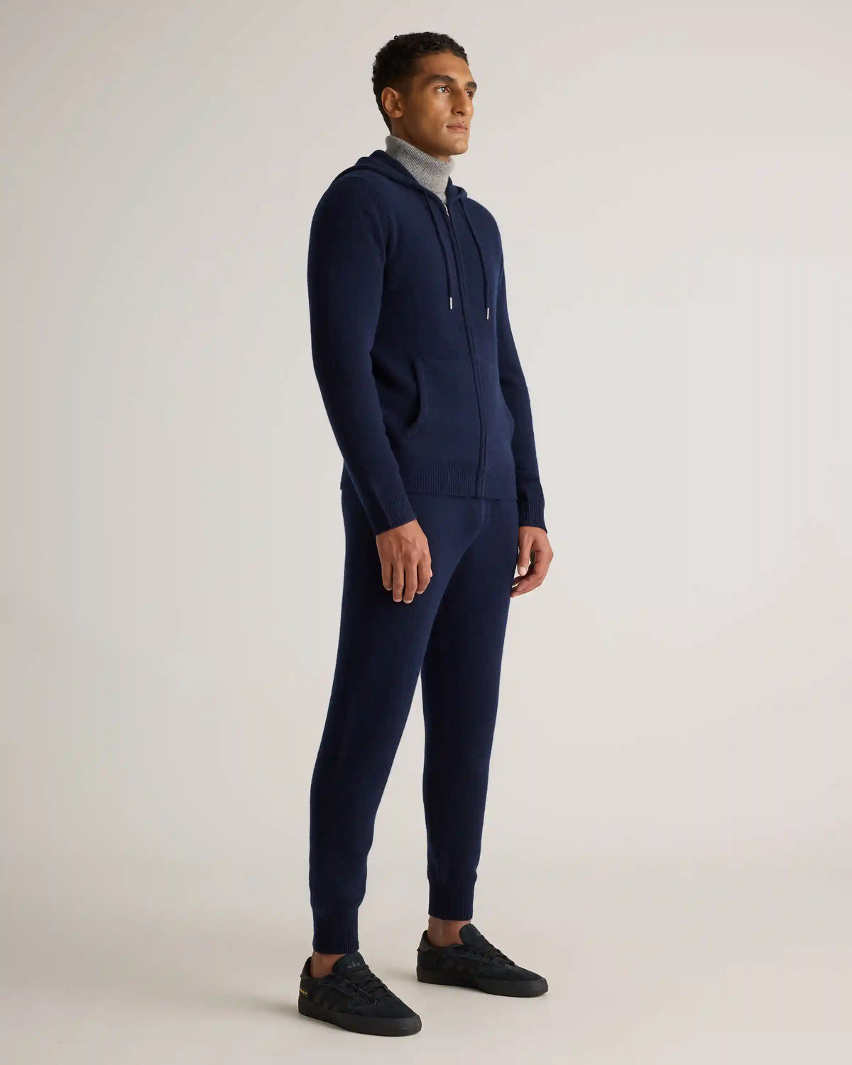 Mongolian Cashmere Full-Zip Hoodie