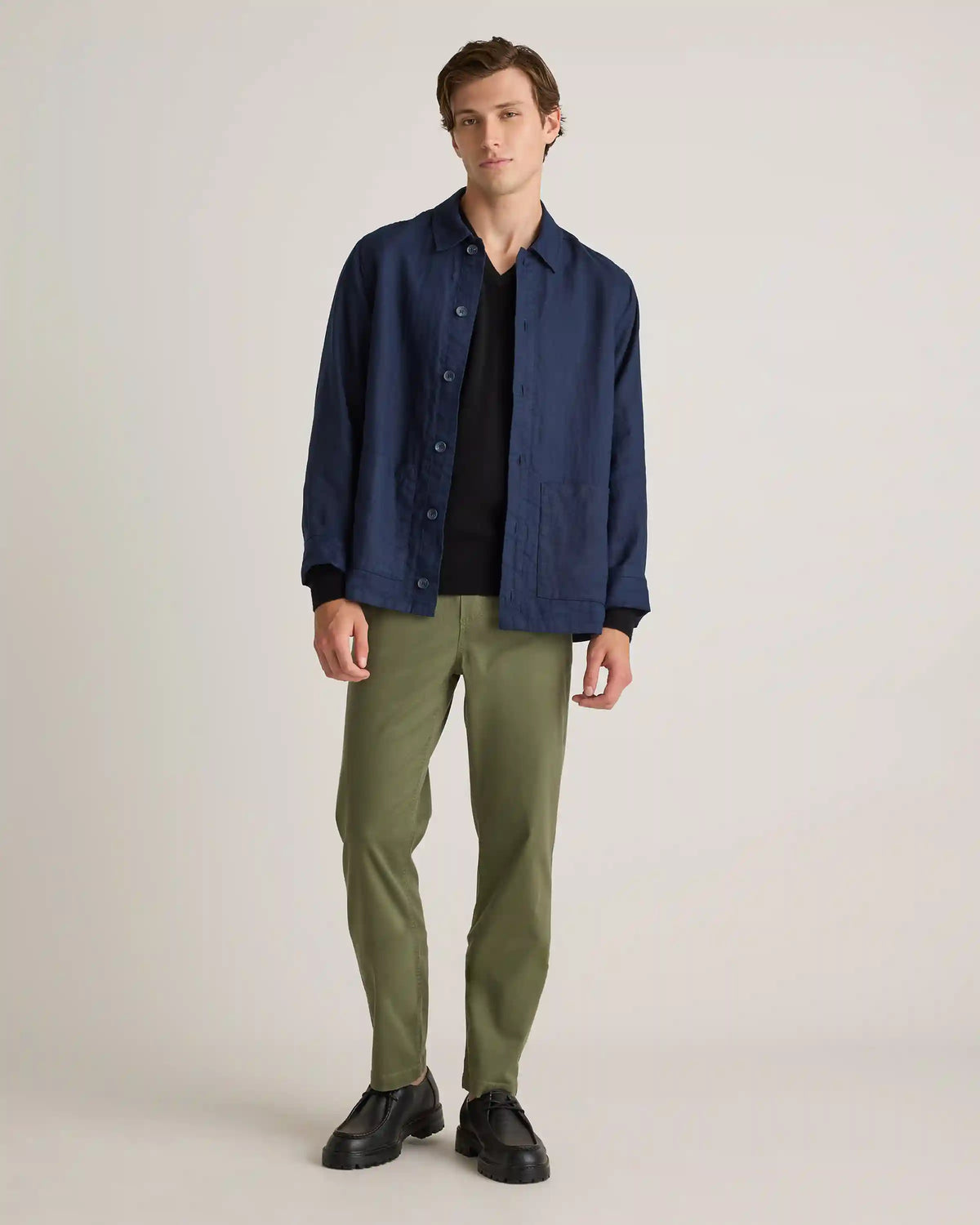 Mongolian Cashmere V-Neck Sweater
