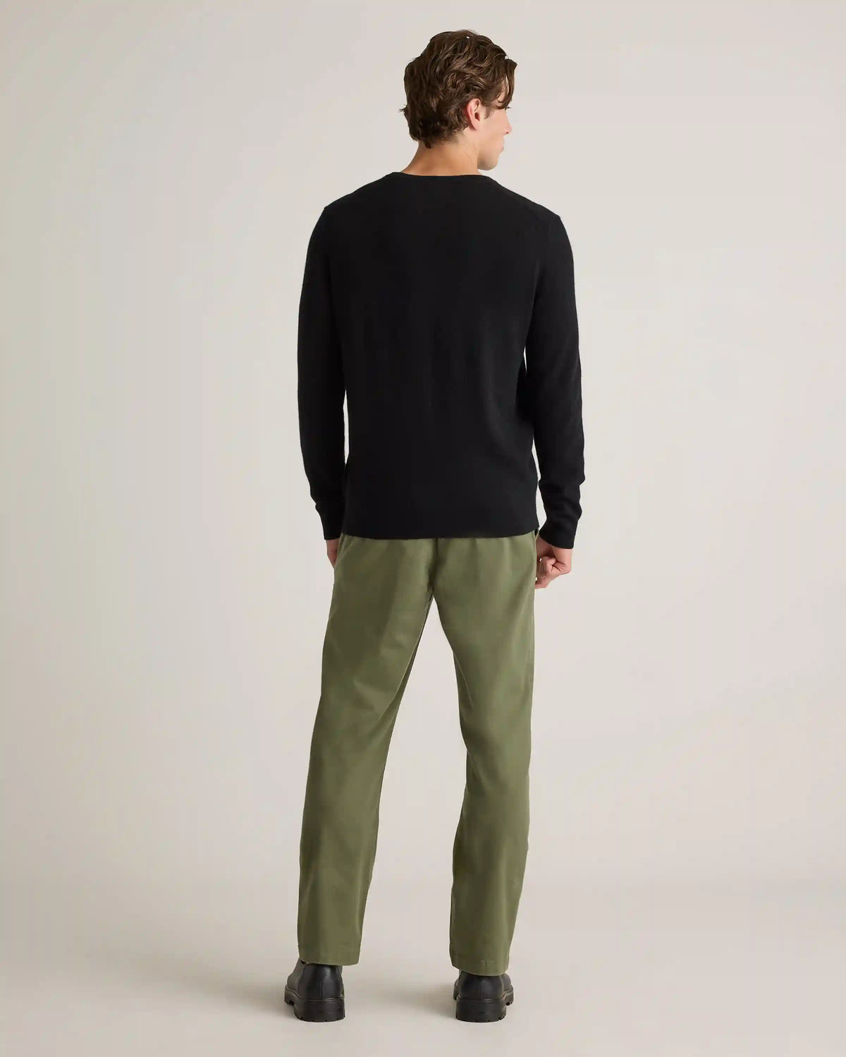 Mongolian Cashmere V-Neck Sweater