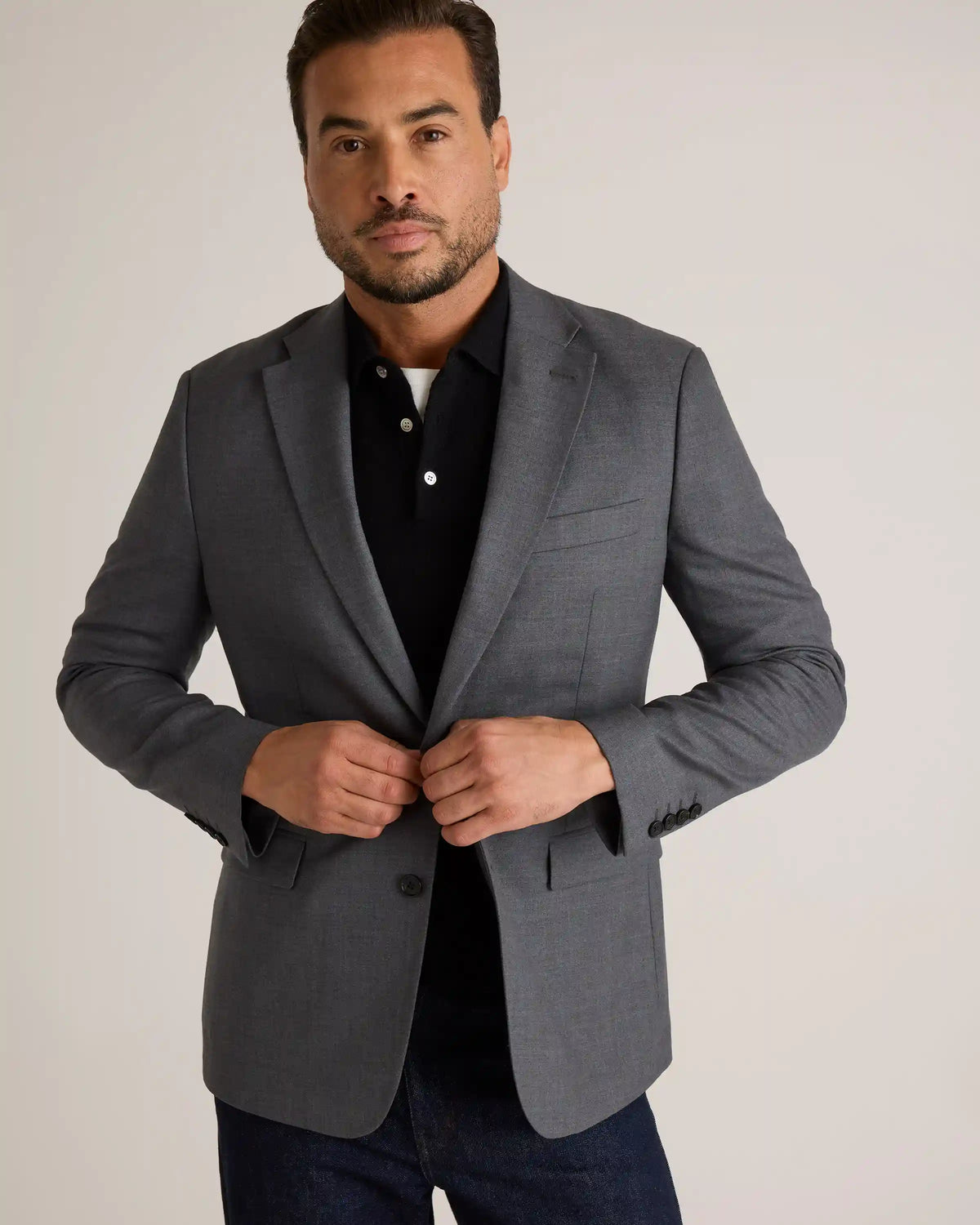 Mongolian Cashmere Polo Sweater