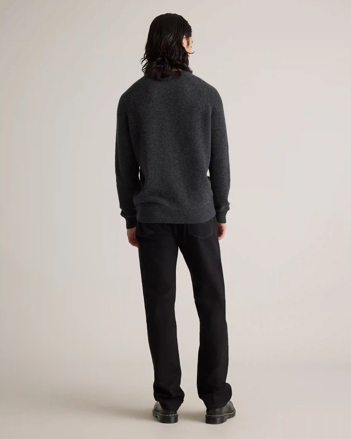 Mongolian Cashmere Waffle Sweatshirt