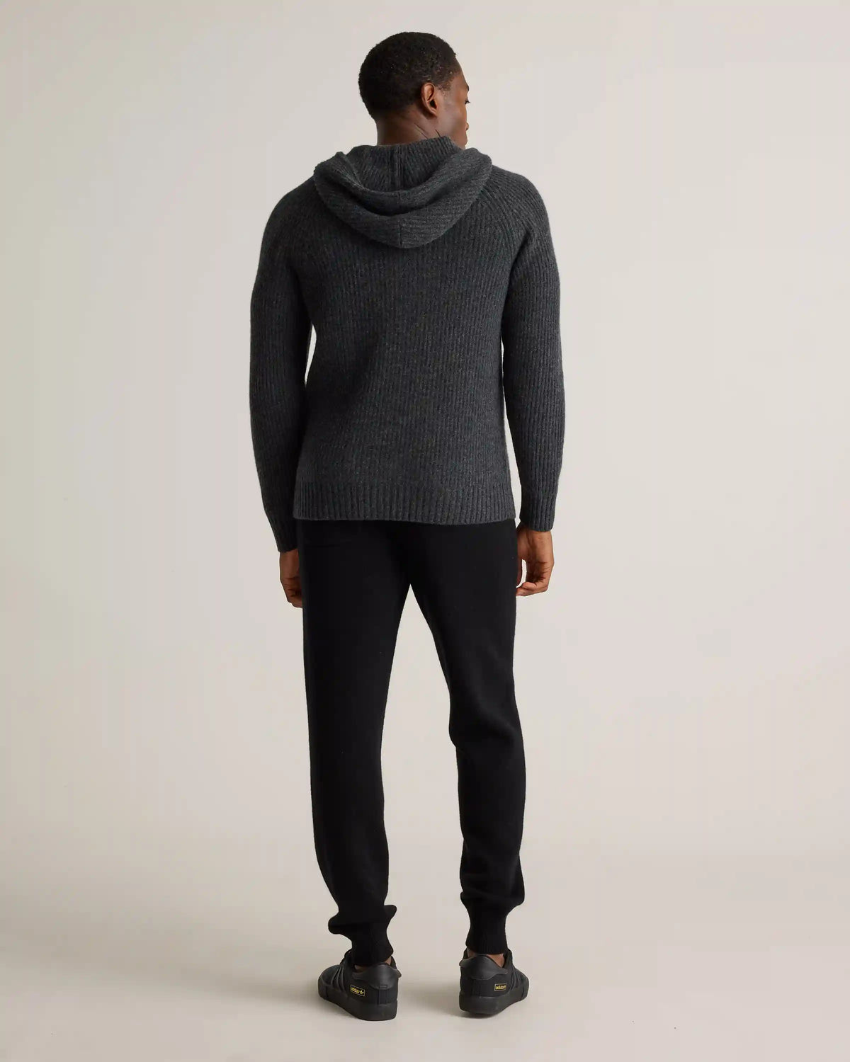 Mongolian Cashmere Fisherman Pullover Hoodie