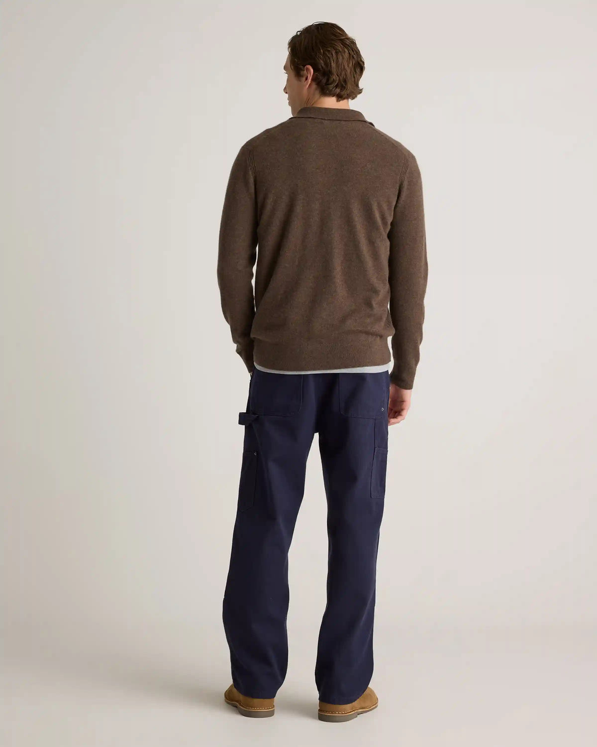 Mongolian Cashmere Button Down Sweater