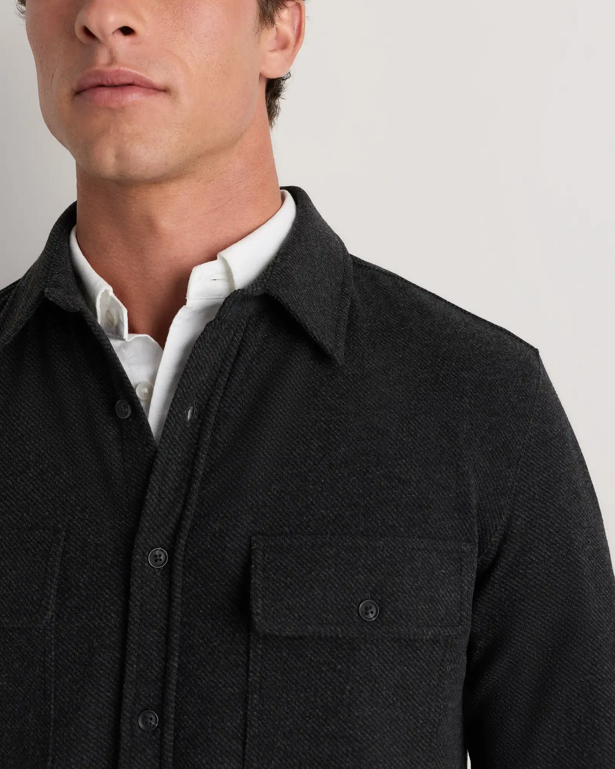 Stretch Sweater Fleece Shirt