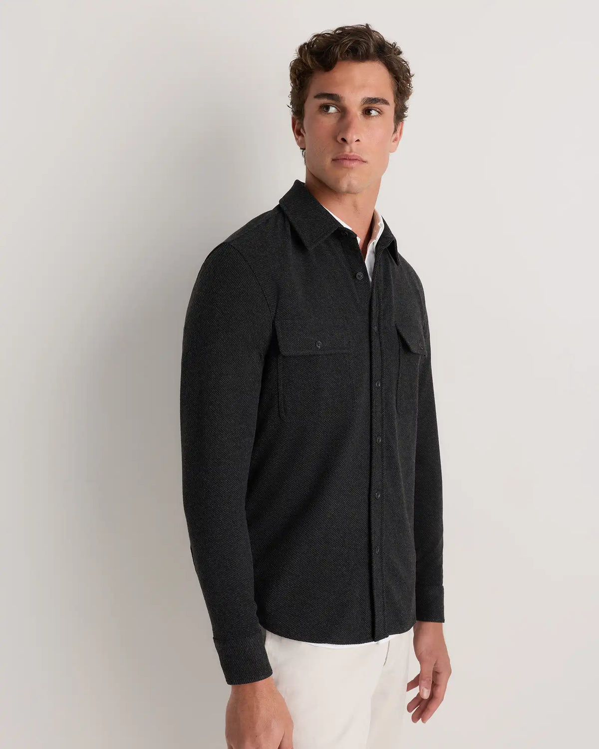 Stretch Sweater Fleece Shirt