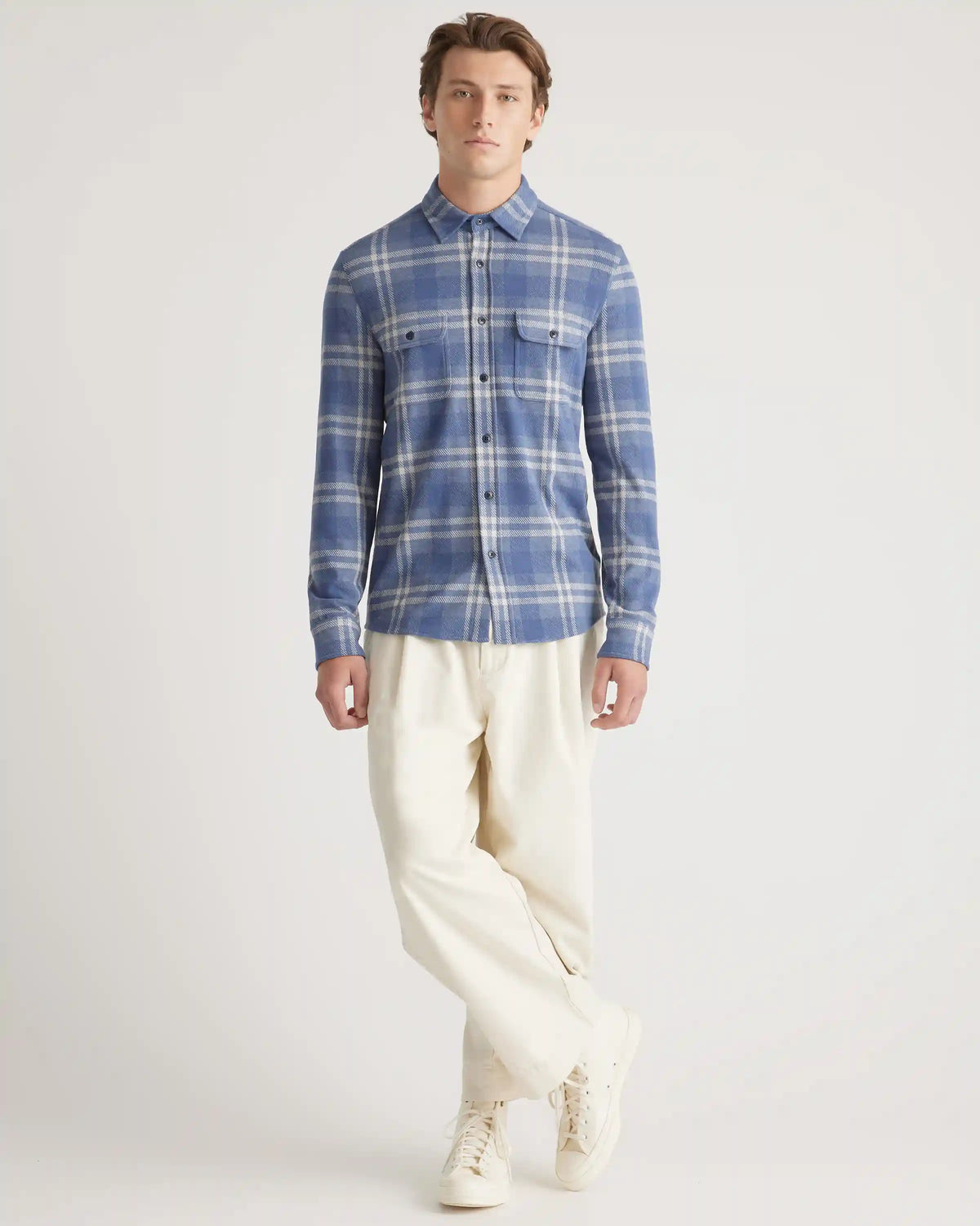 Stretch Sweater Fleece Shirt
