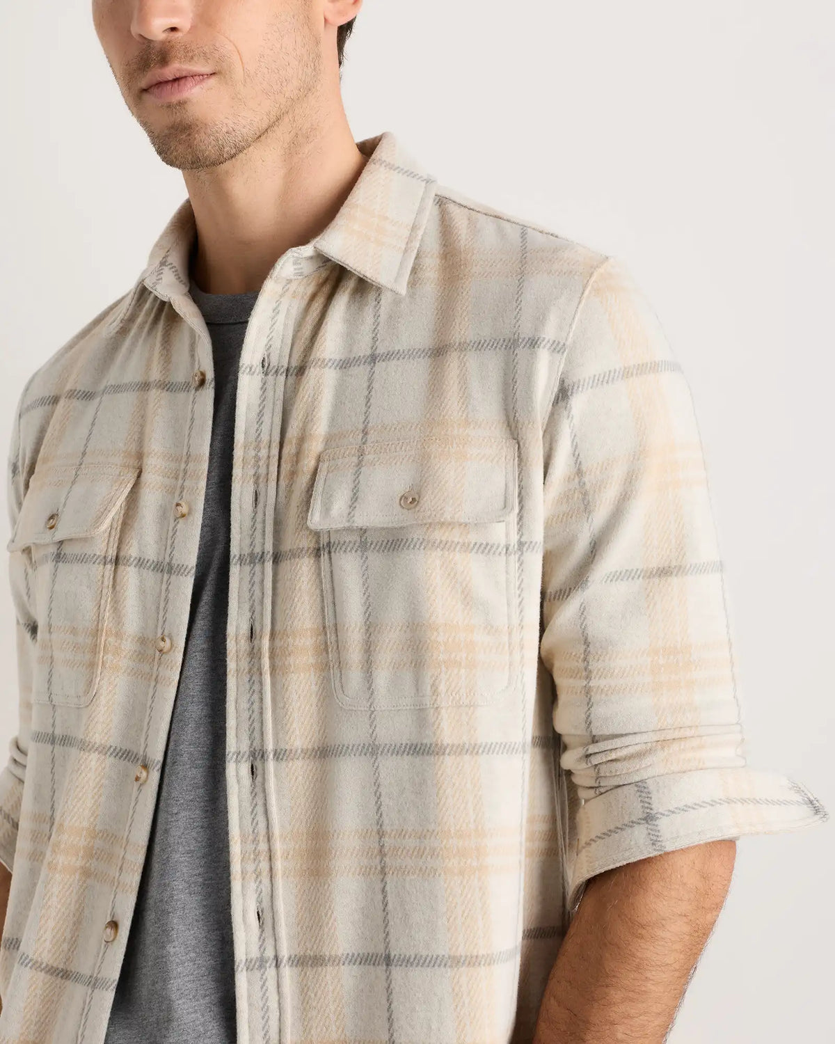 Stretch Sweater Fleece Shirt