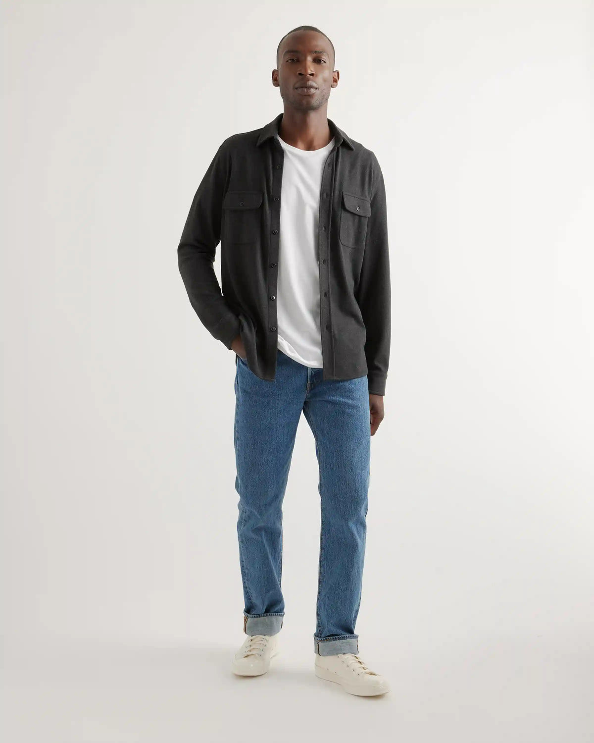 Stretch Sweater Fleece Shirt