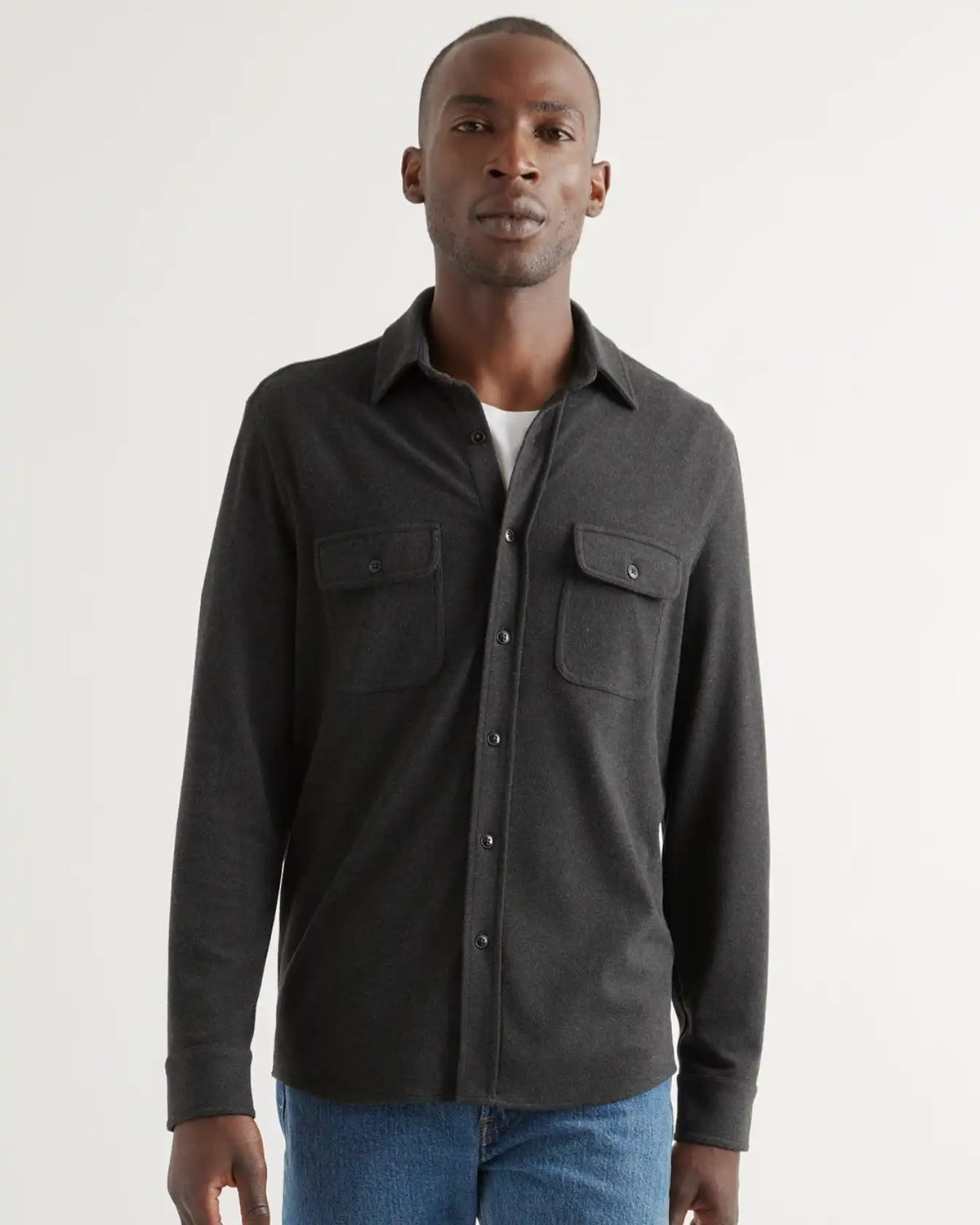 Stretch Sweater Fleece Shirt
