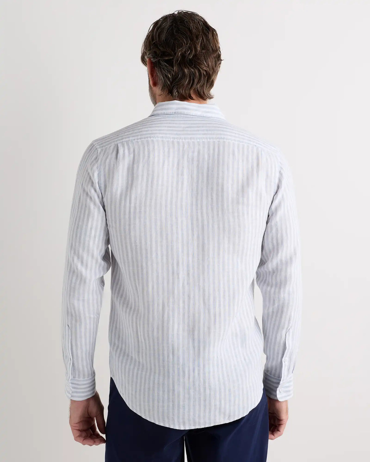 100% European Linen Relaxed Long Sleeve Shirt