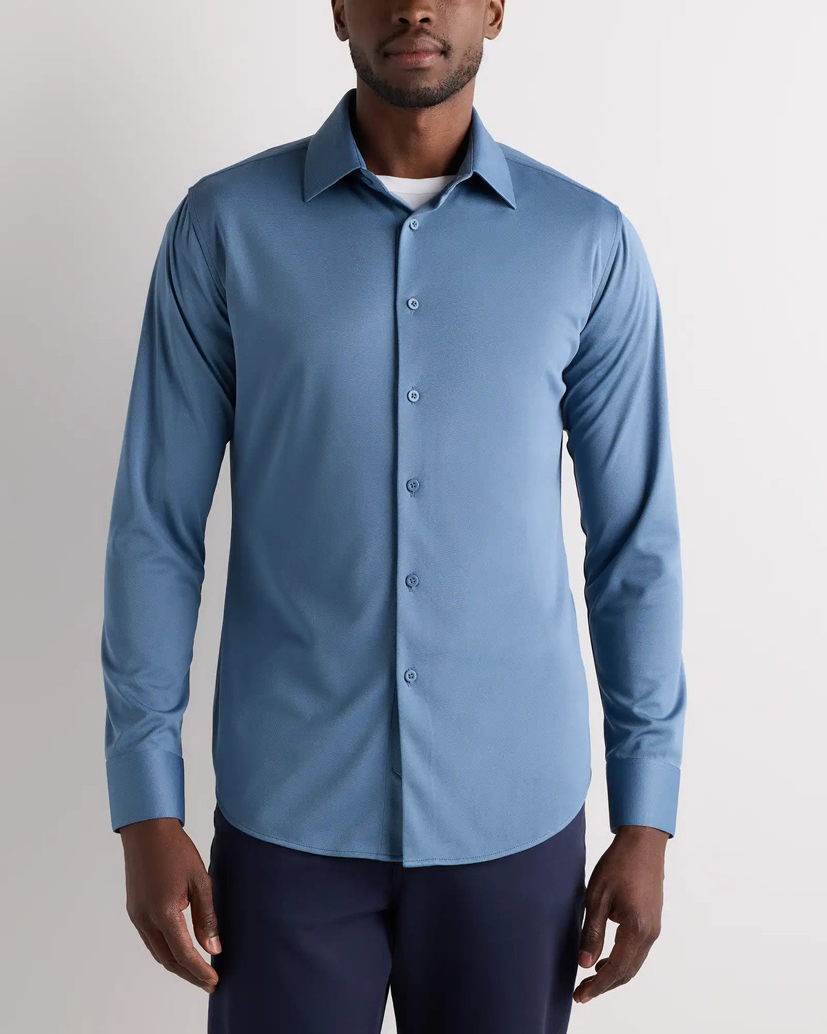 Commuter Stretch Pique Long Sleeve Button Down