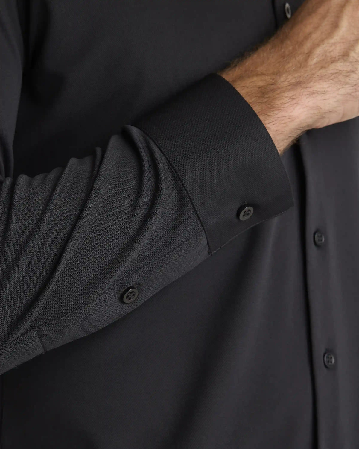 Commuter Stretch Pique Long Sleeve Button Down