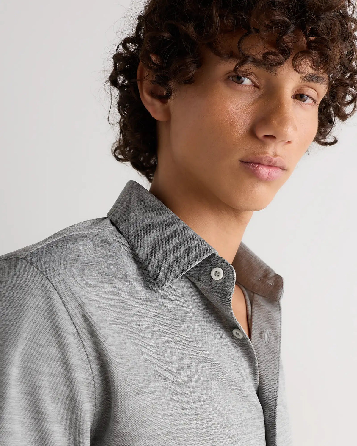 Commuter Stretch Pique Long Sleeve Button Down
