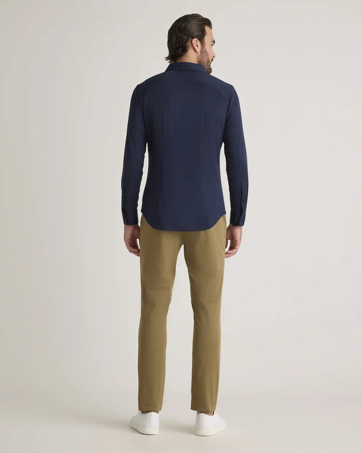 Commuter Stretch Pique Long Sleeve Button Down