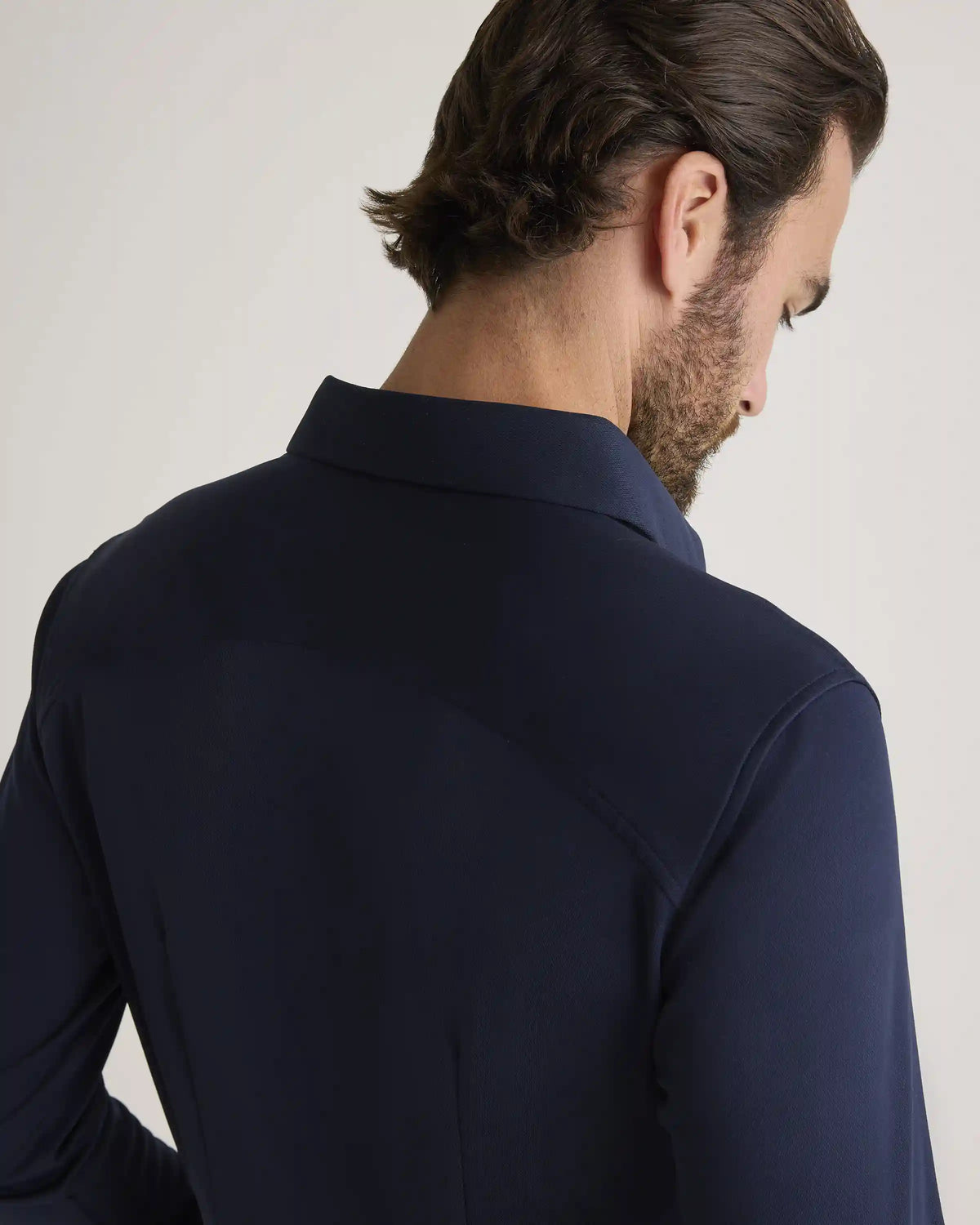 Commuter Stretch Pique Long Sleeve Button Down