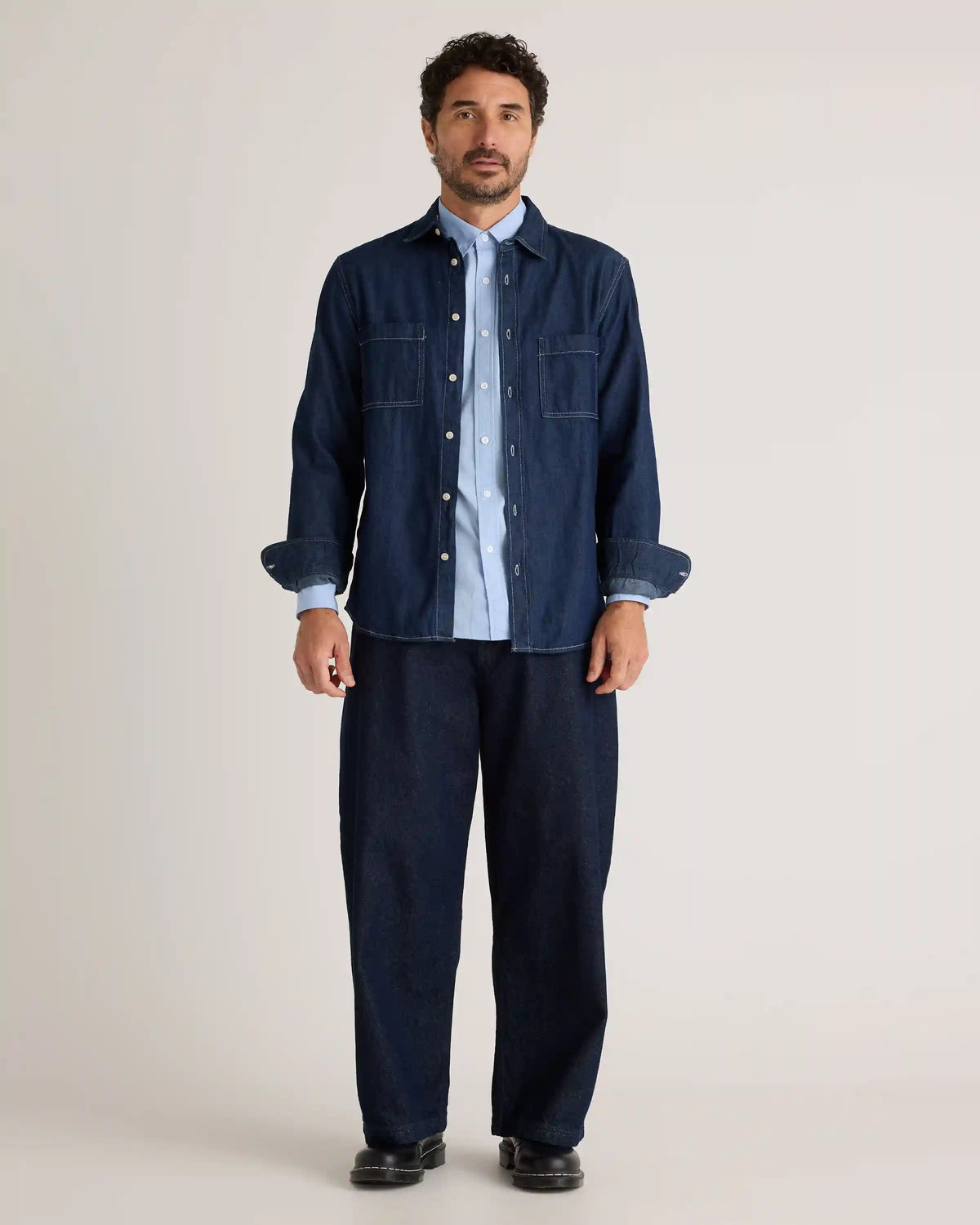 Organic Cotton Stretch Poplin Shirt