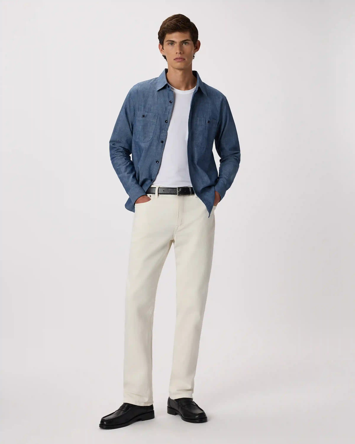 100% Organic Chambray Long Sleeve Shirt
