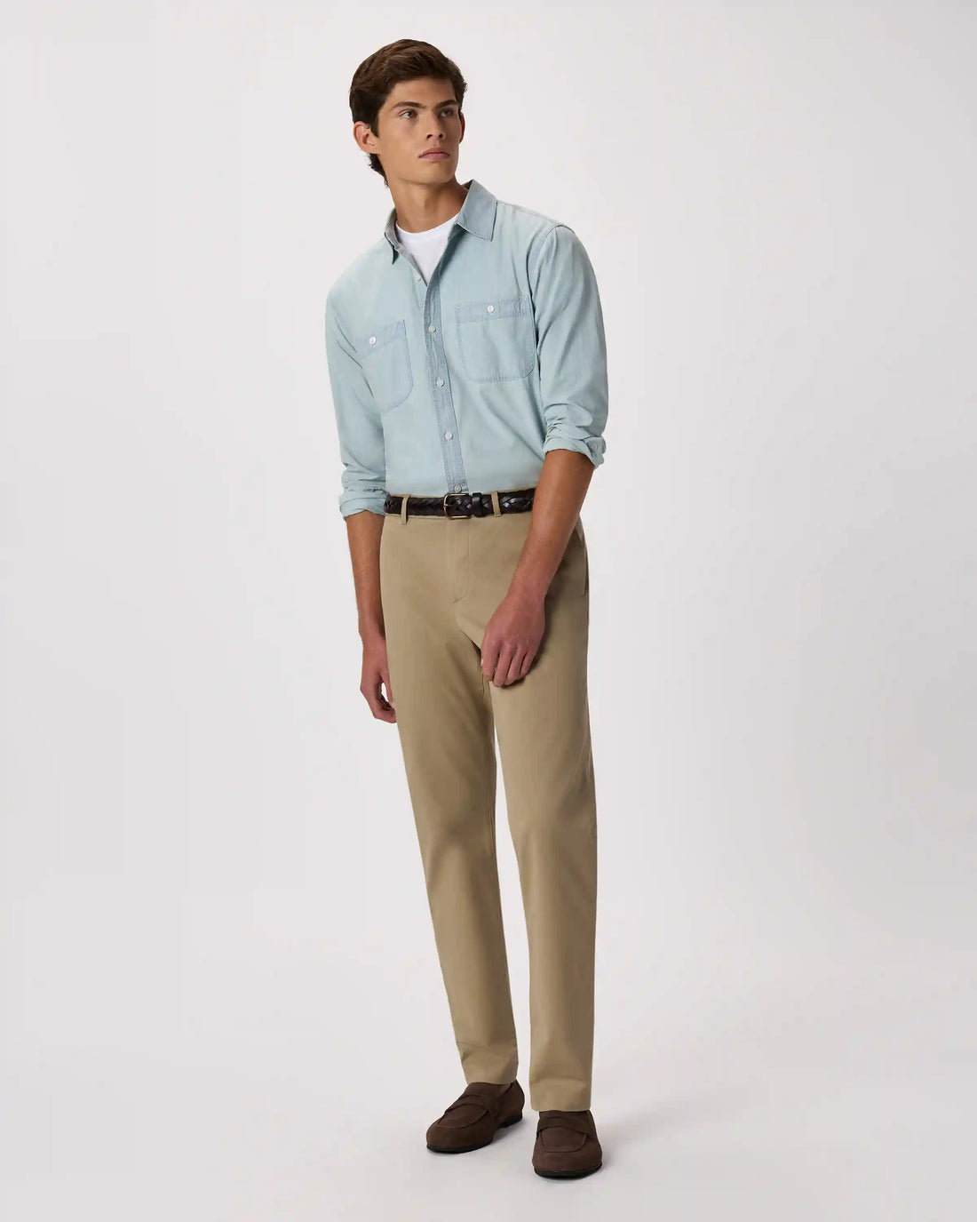 100% Organic Chambray Long Sleeve Shirt