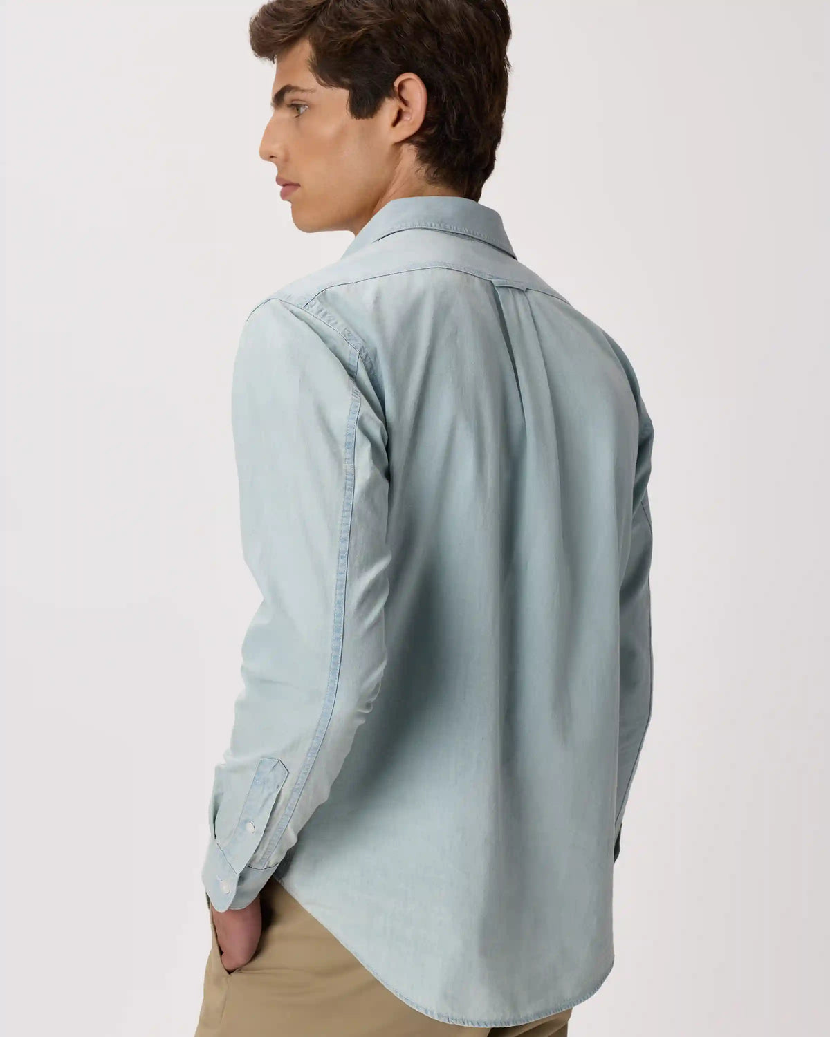 100% Organic Chambray Long Sleeve Shirt