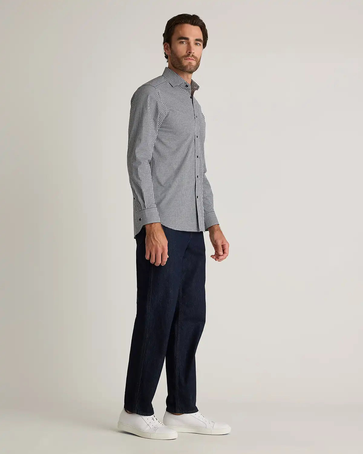Organic Cotton Stretch Poplin Dress Shirt