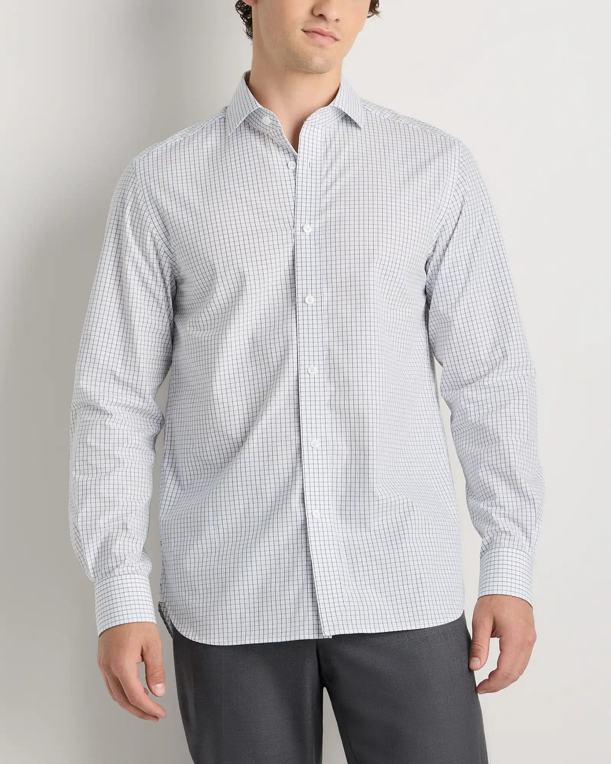 Organic Cotton Stretch Poplin Dress Shirt