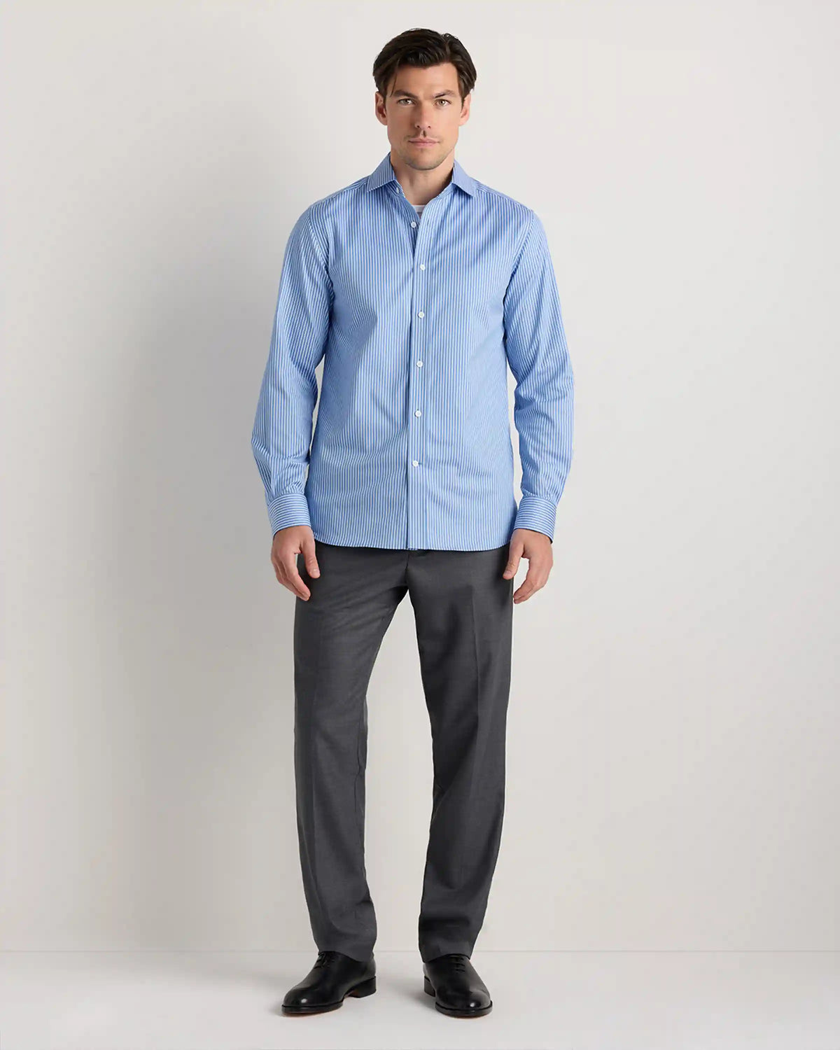 Organic Cotton Stretch Twill Dress Shirt