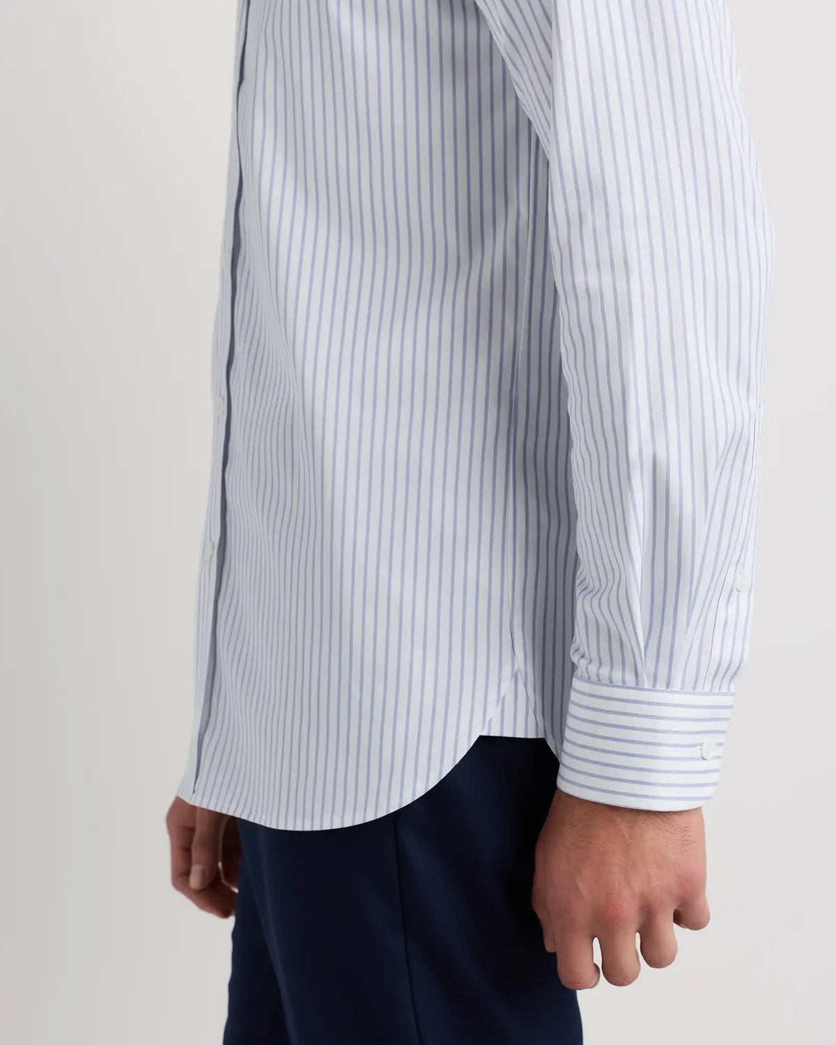 Organic Cotton Stretch Twill Dress Shirt