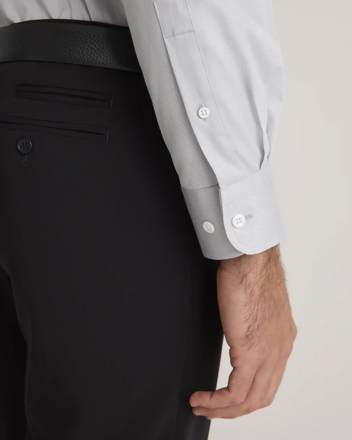 Organic Cotton Stretch Twill Dress Shirt