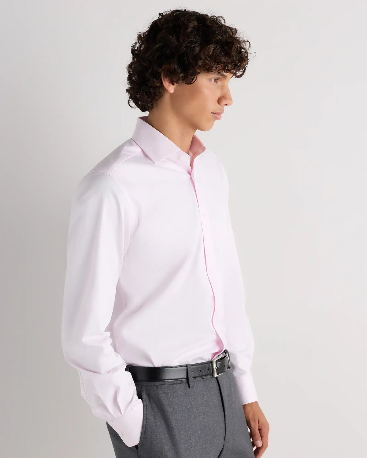Organic Cotton Stretch Twill Dress Shirt
