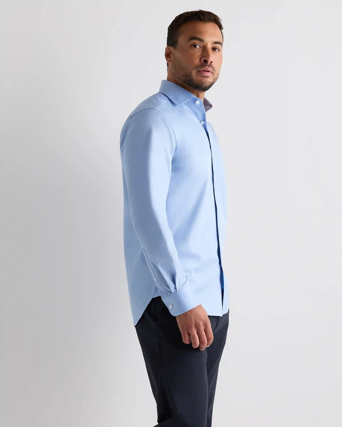 Organic Cotton Stretch Twill Dress Shirt