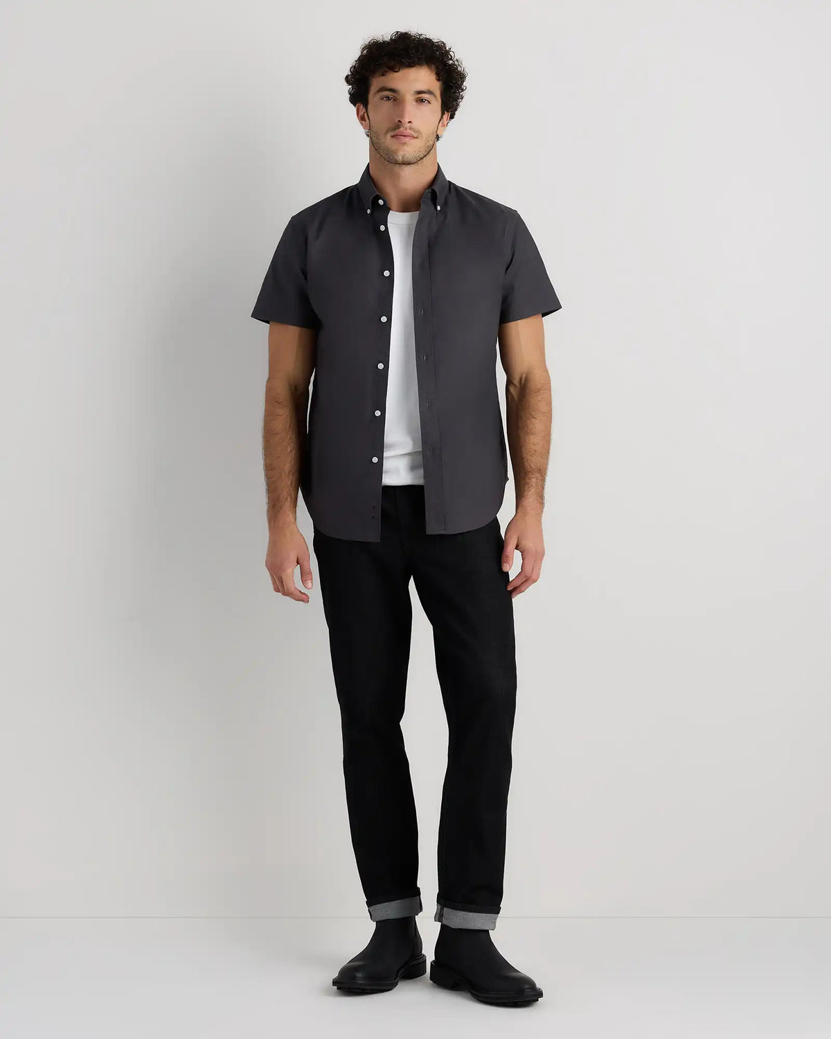 100% Organic Cotton Short Sleeve Oxford Shirt