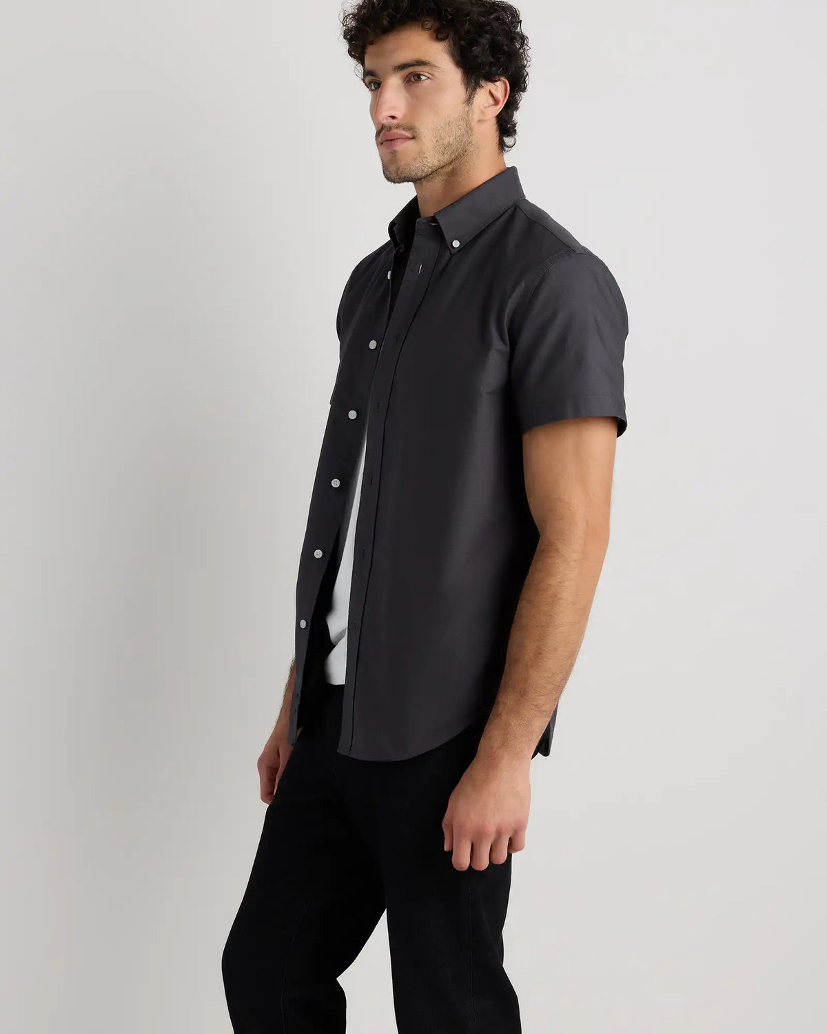 100% Organic Cotton Short Sleeve Oxford Shirt