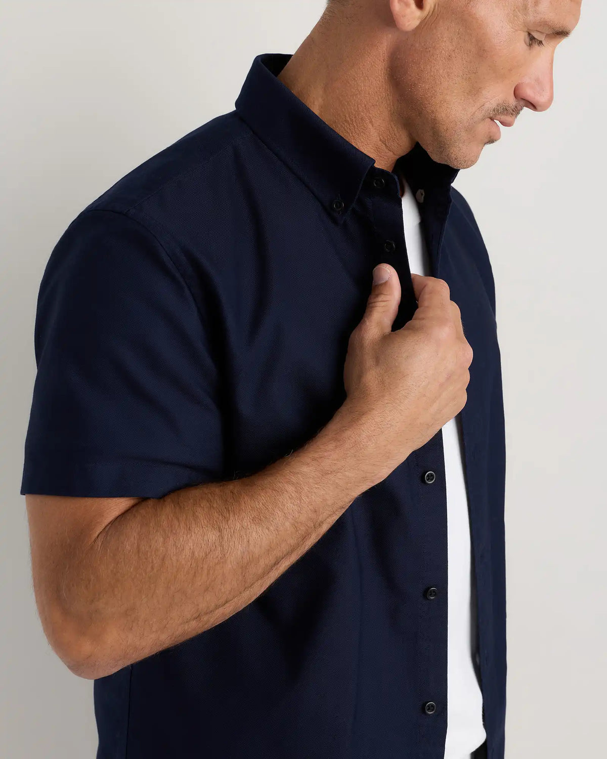100% Organic Cotton Short Sleeve Oxford Shirt
