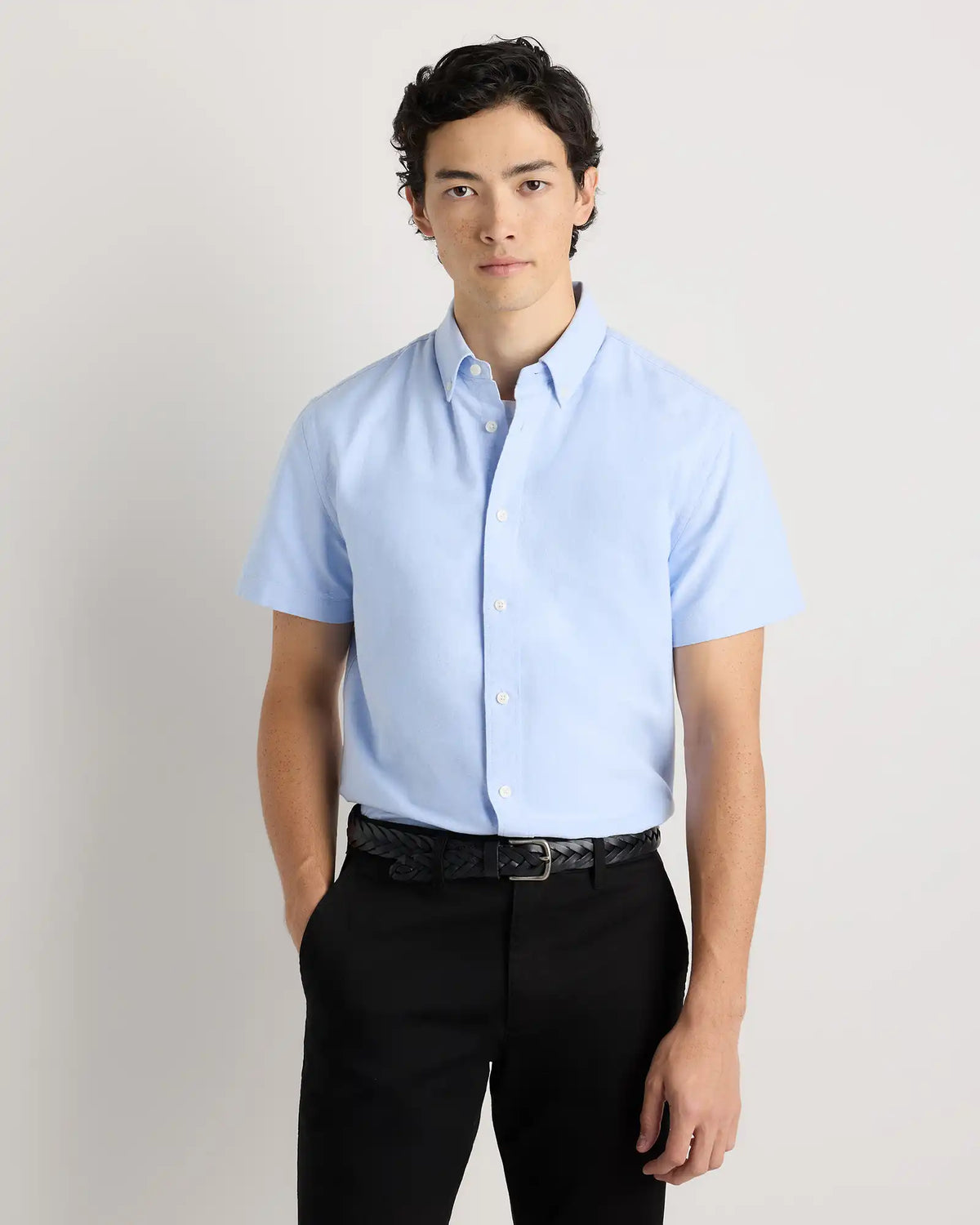 100% Organic Cotton Short Sleeve Oxford Shirt