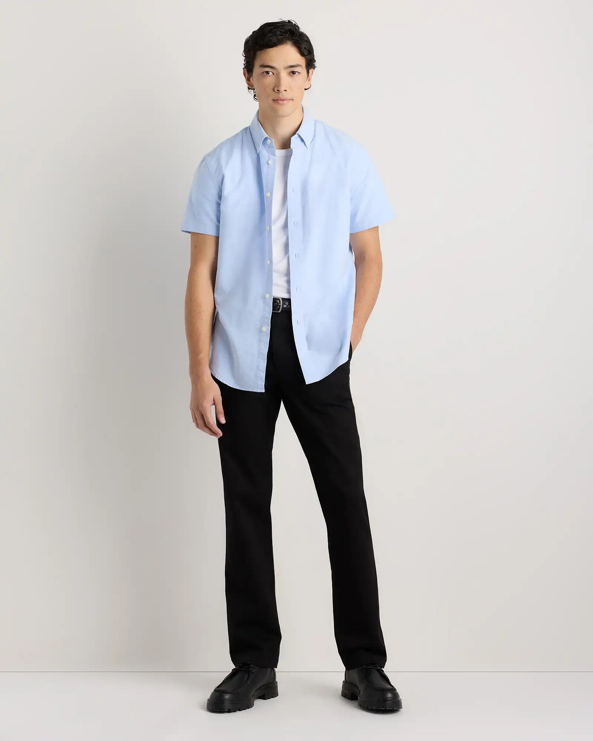 100% Organic Cotton Short Sleeve Oxford Shirt