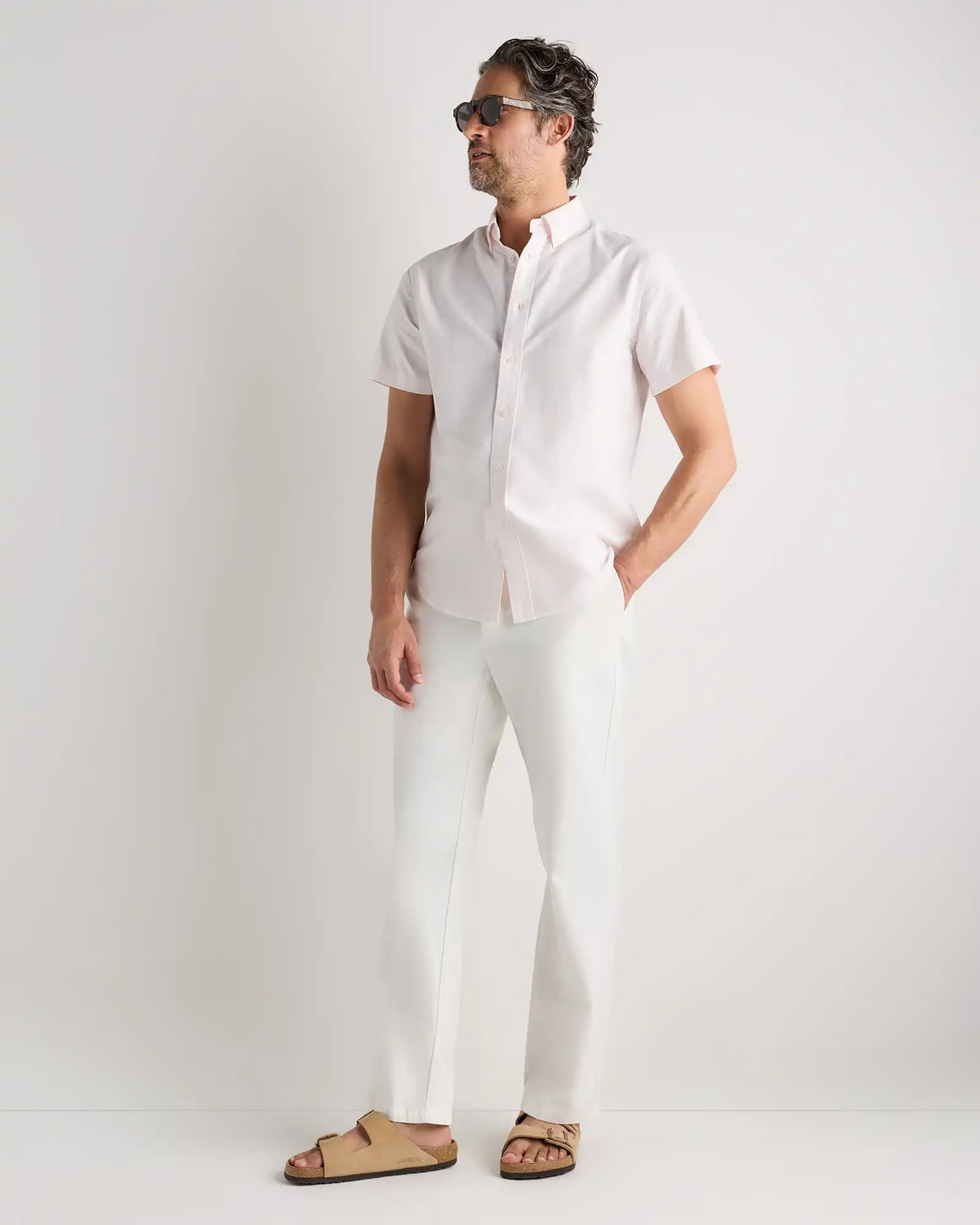 100% Organic Cotton Short Sleeve Oxford Shirt