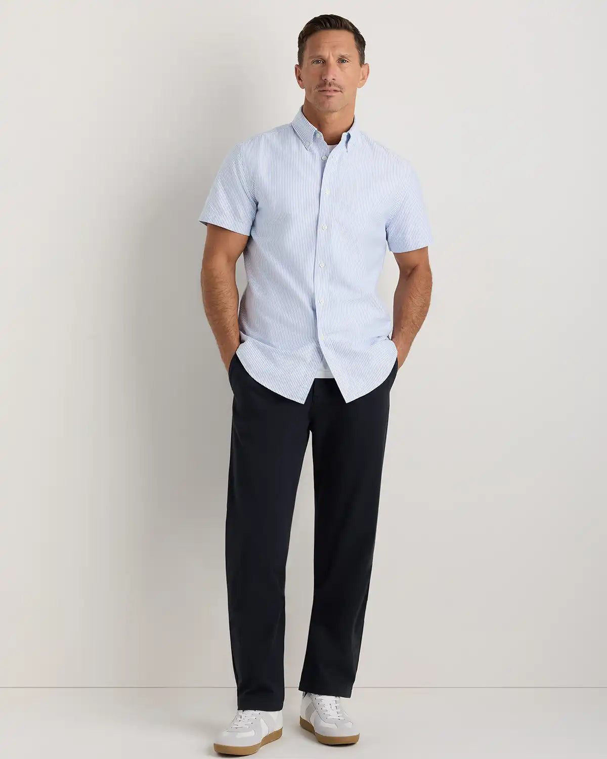 100% Organic Cotton Short Sleeve Oxford Shirt