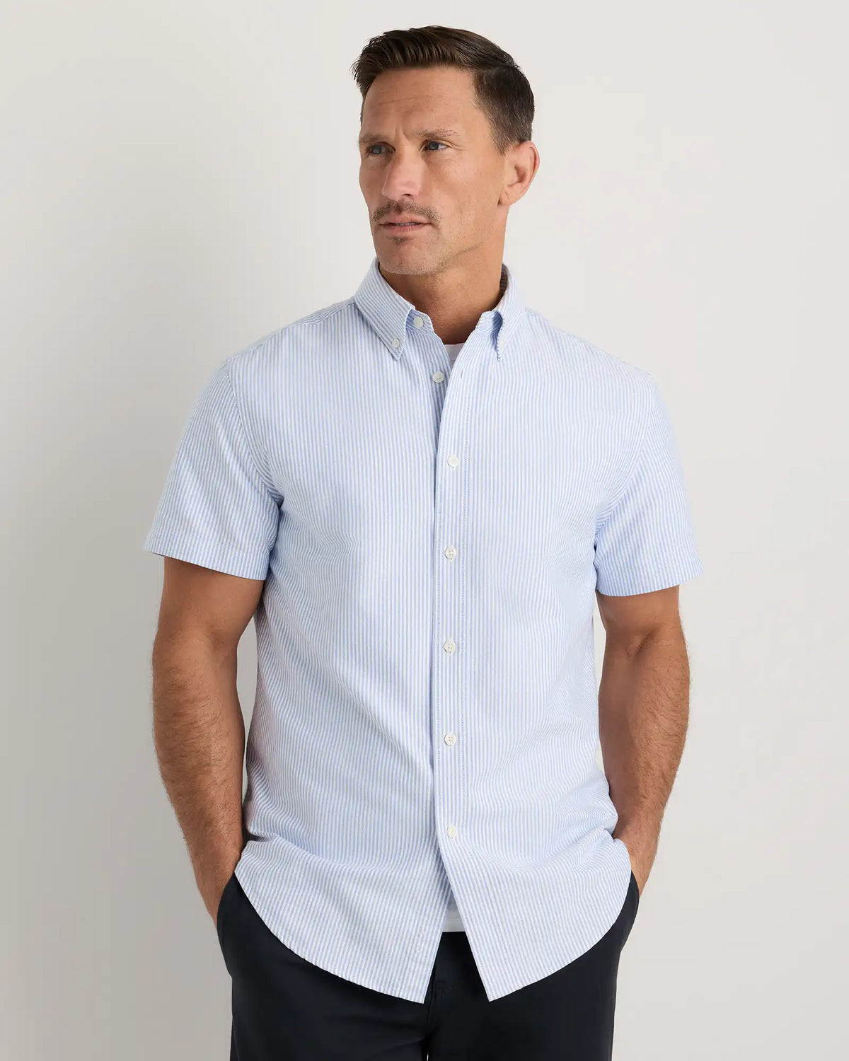 100% Organic Cotton Short Sleeve Oxford Shirt