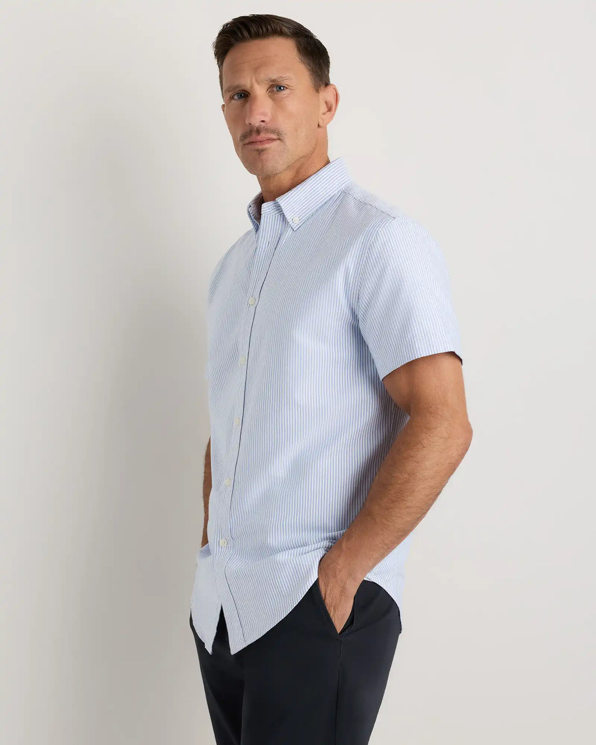 100% Organic Cotton Short Sleeve Oxford Shirt