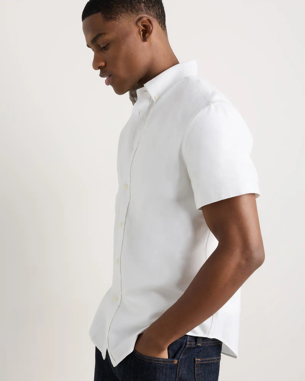 100% Organic Cotton Short Sleeve Oxford Shirt