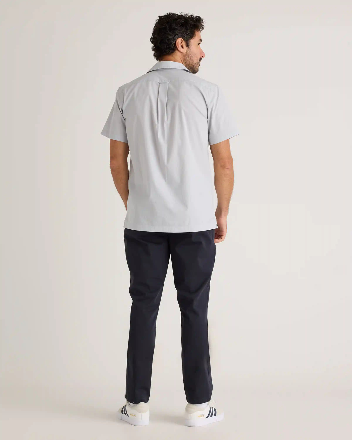Organic Cotton Stretch Poplin Camp Shirt
