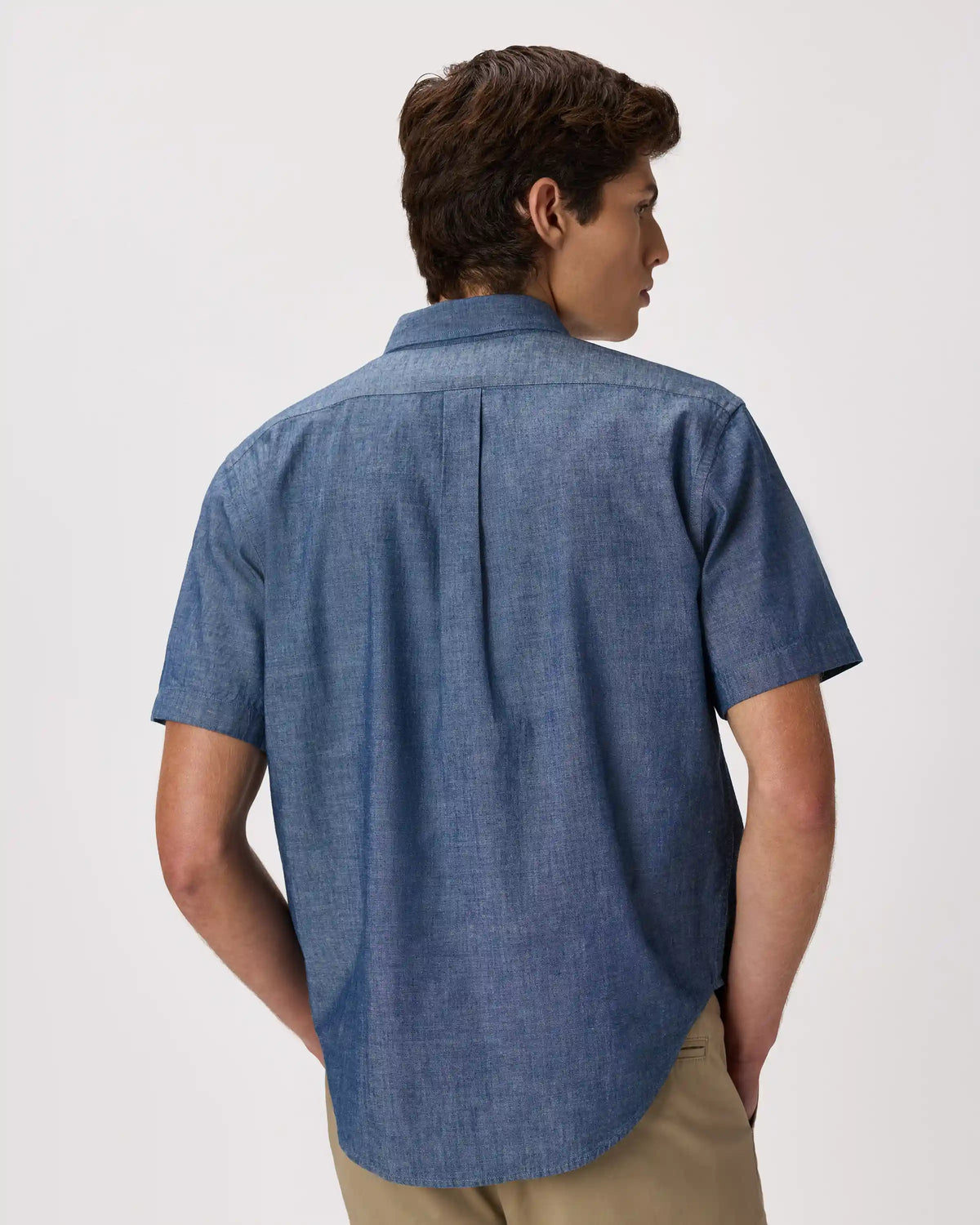 100% Organic Chambray Short Sleeve Shirt