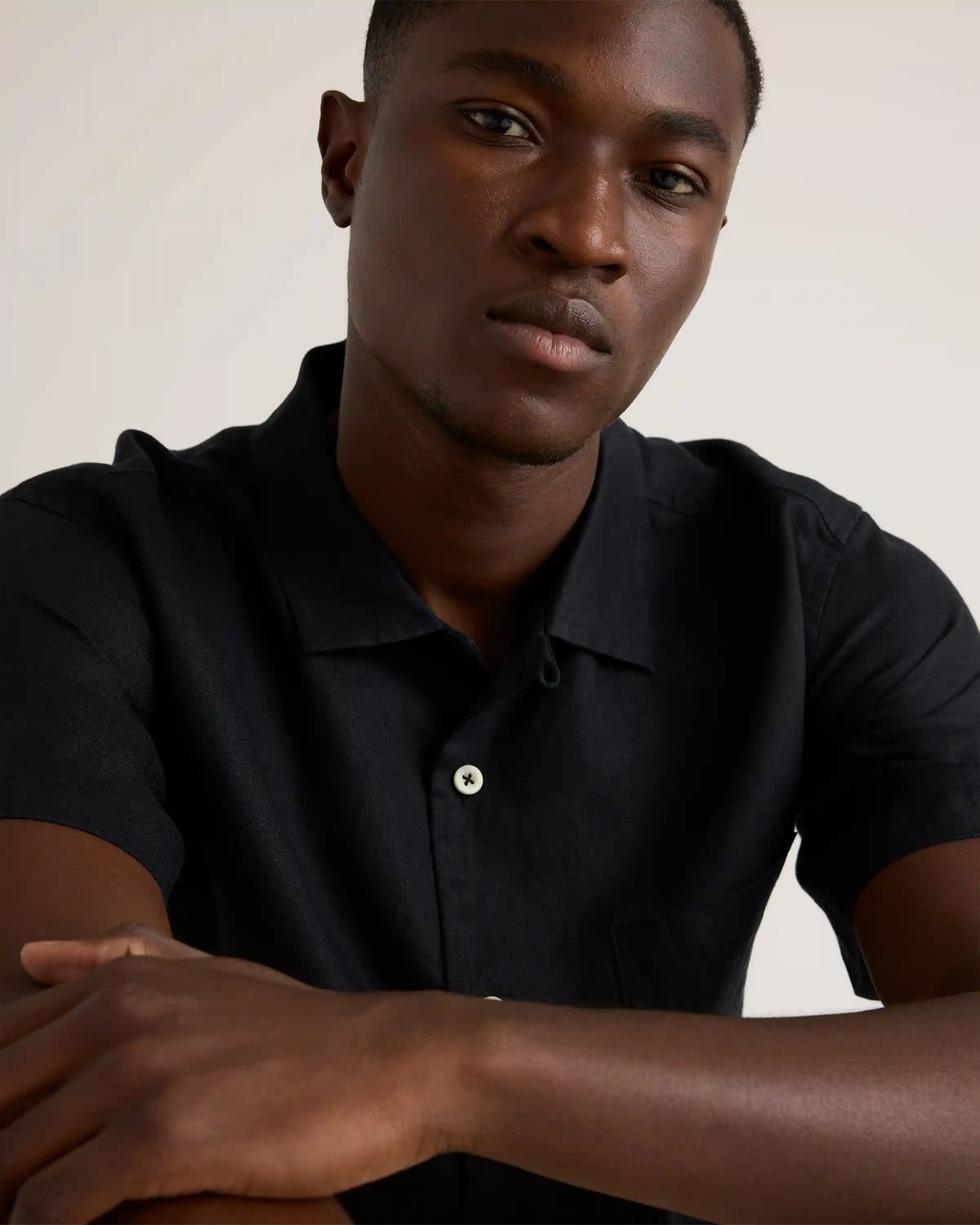 100% European Linen Camp Shirt