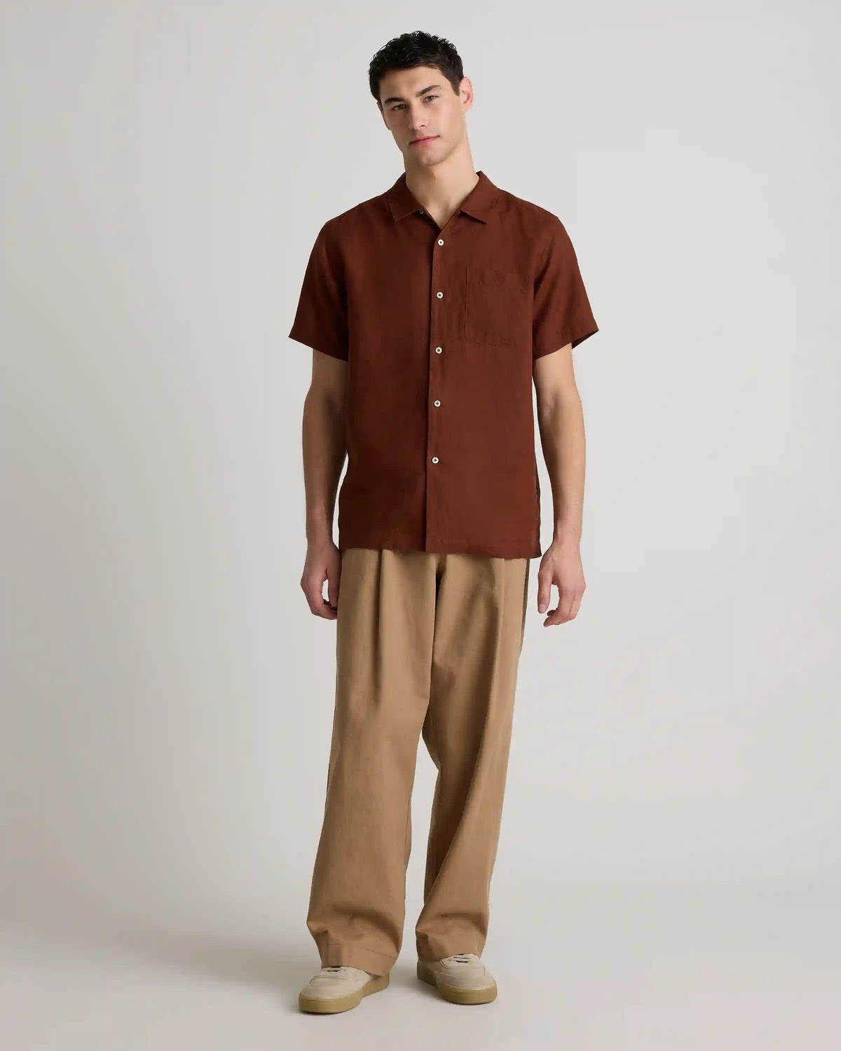 100% European Linen Camp Shirt