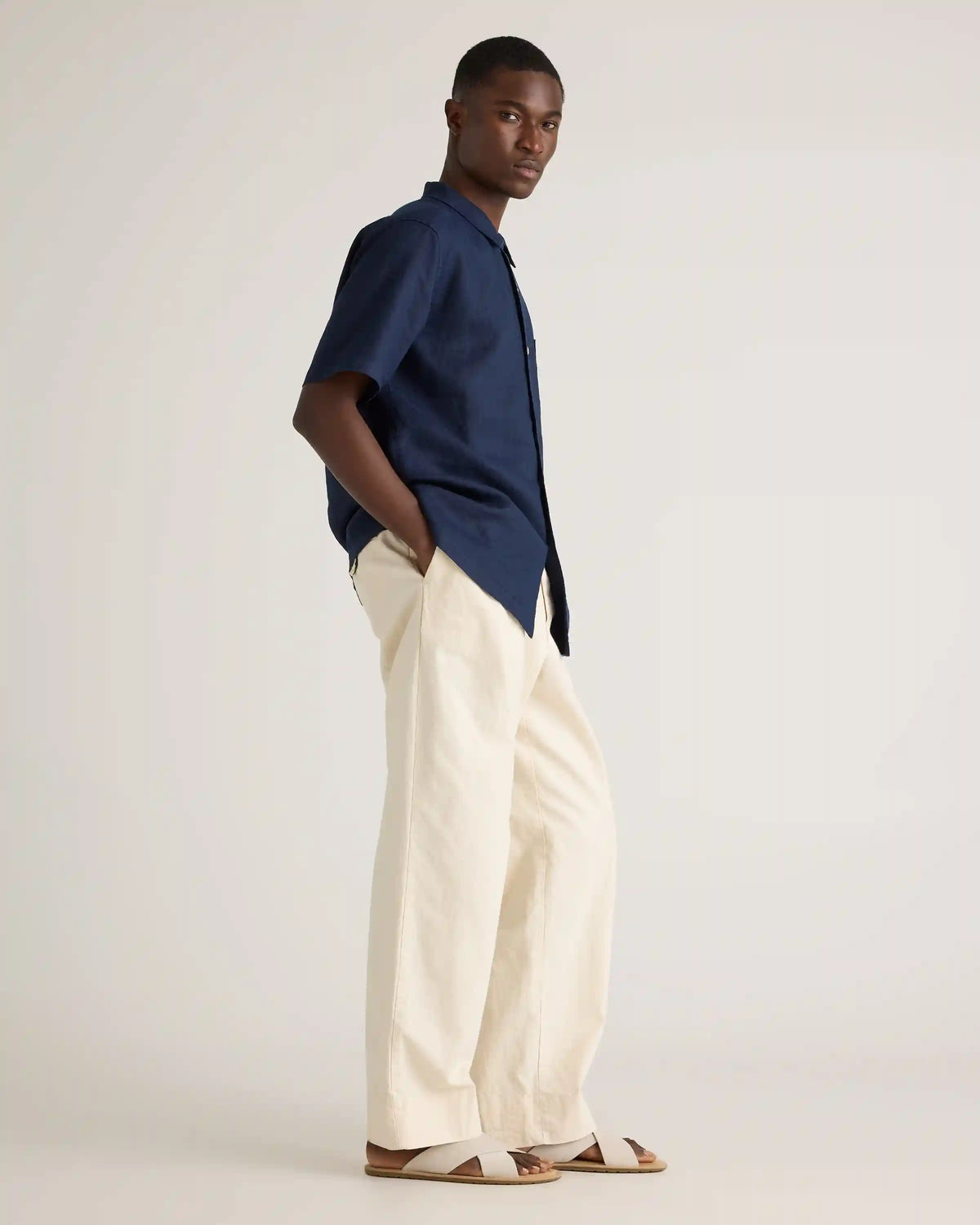 100% European Linen Camp Shirt