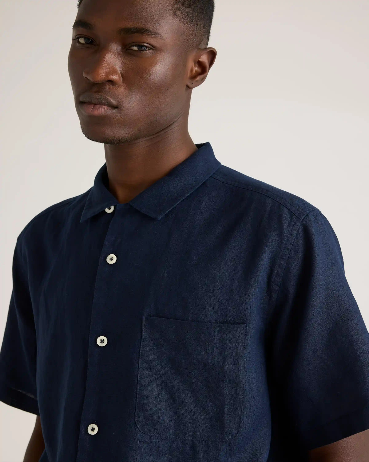 100% European Linen Camp Shirt