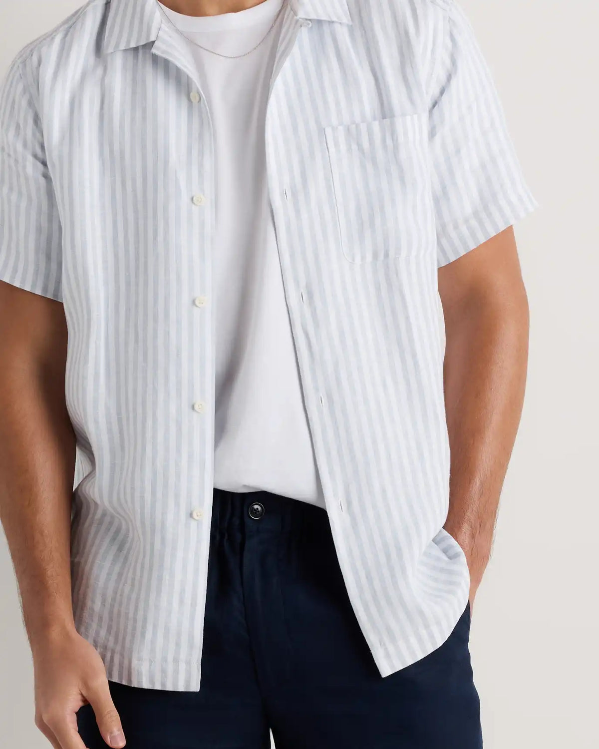 100% European Linen Camp Shirt